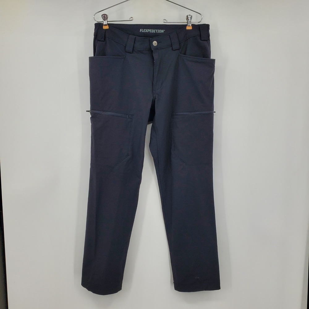 Duluth Trading Co Flexpedition Slim Fit Cargo Pants 34x30 Black Hiking Outdoor